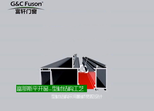 富那斯平开窗_型材结构工艺