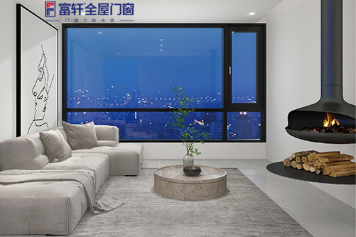 富轩全屋门窗攻略:私享时代断桥窗纱一体窗(玻璃窗外开)