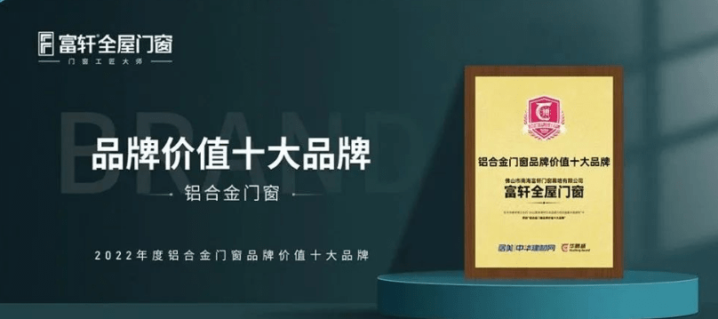 富轩全屋门窗|2022年度荣誉回顾榜单