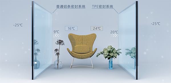 富轩全屋门窗的节能玻璃—TPE玻璃
